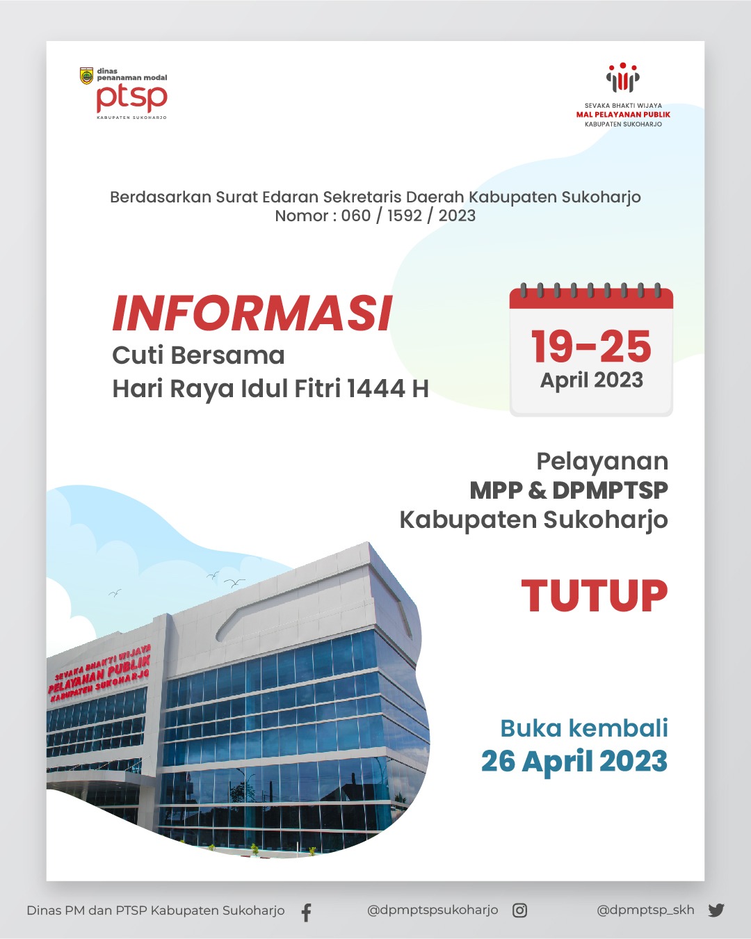 Informasi Cuti Bersama Hari Raya Idul Fitri 1444 H